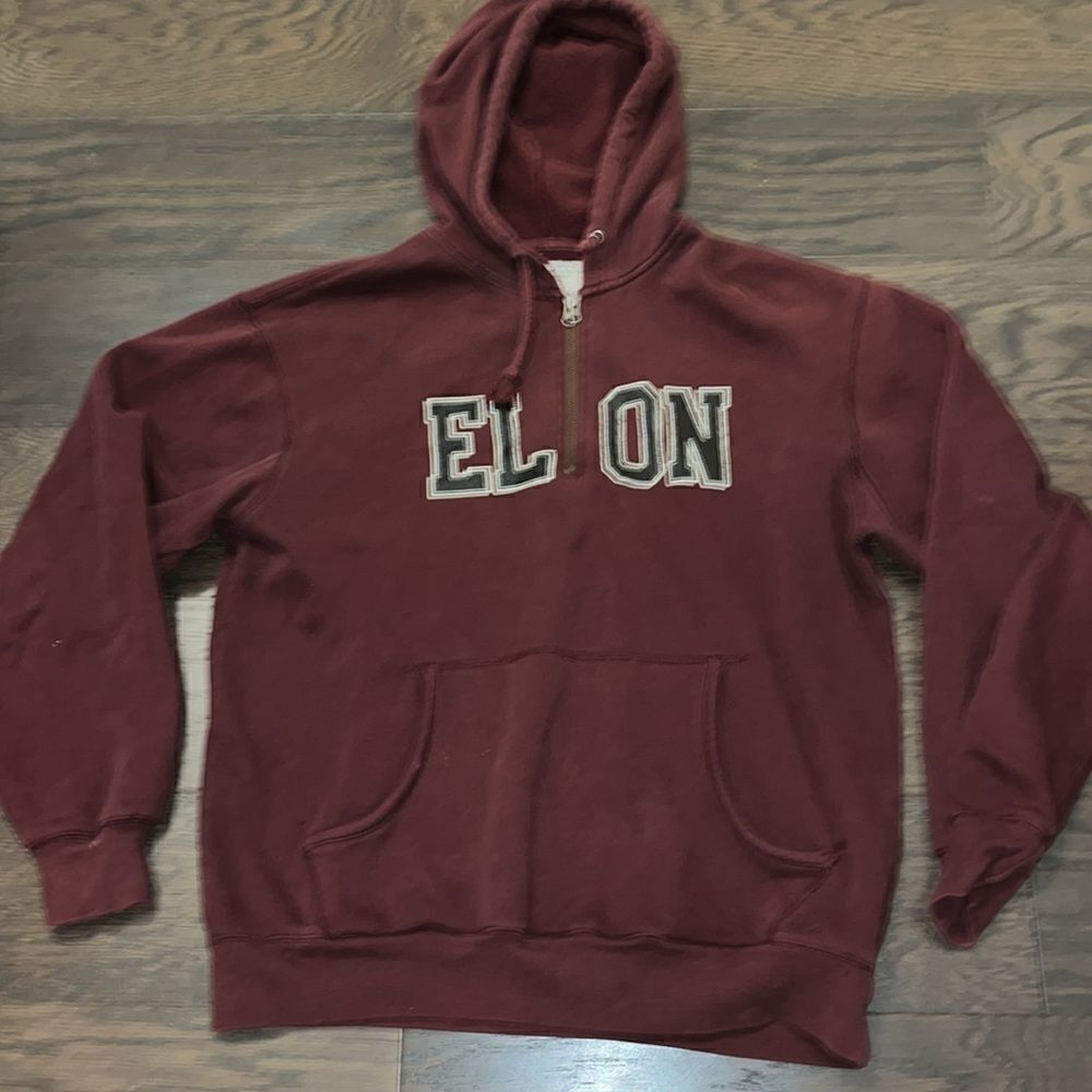 Elon Fighting Christians Phoenix football basketball hooded hoodie sweatshirt L